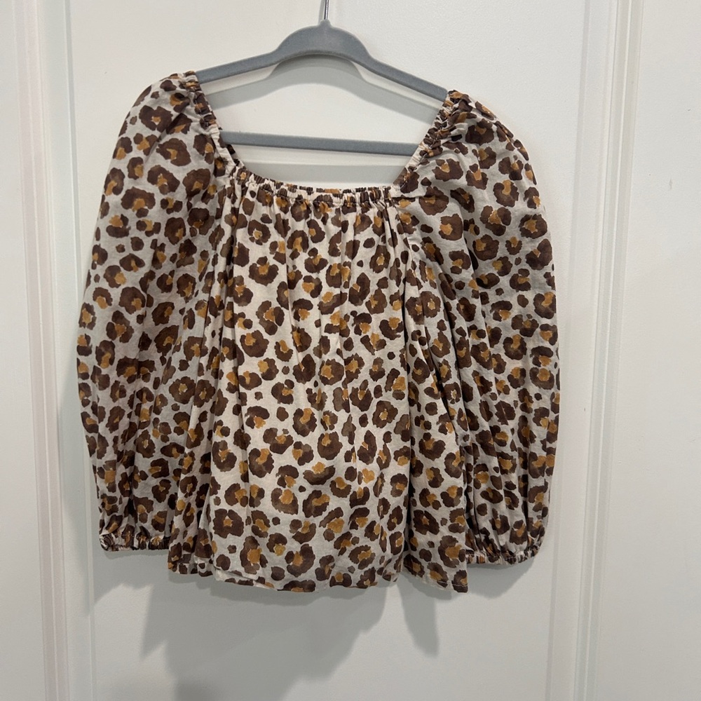 Crewcuts Leopard Print Girls Top